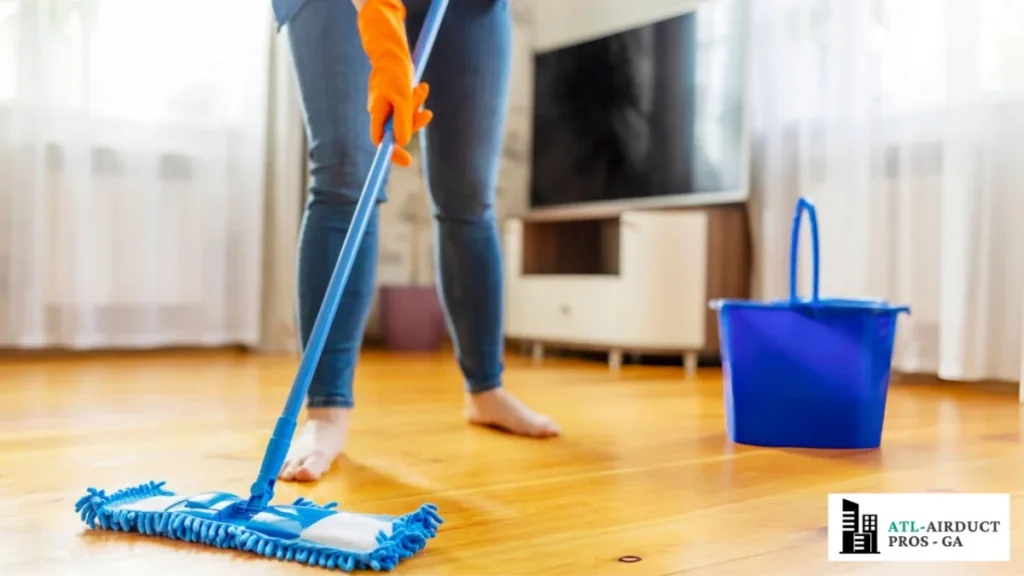 Hardwood cleaning professionally