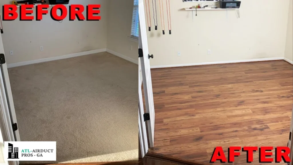 hardwoodd cleanong before and after clean