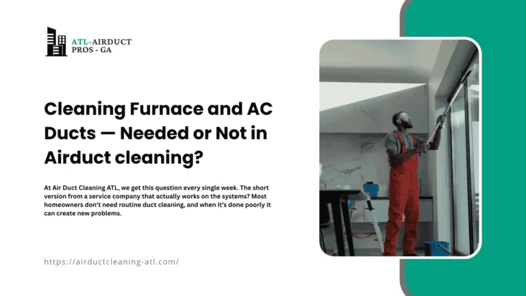 Cleaning Furnace and AC Ducts — Needed or Not? in airduct cleaning