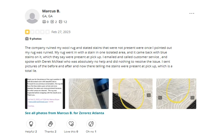 Megan Lewis review for Airduct Cleaning ATL at yelp